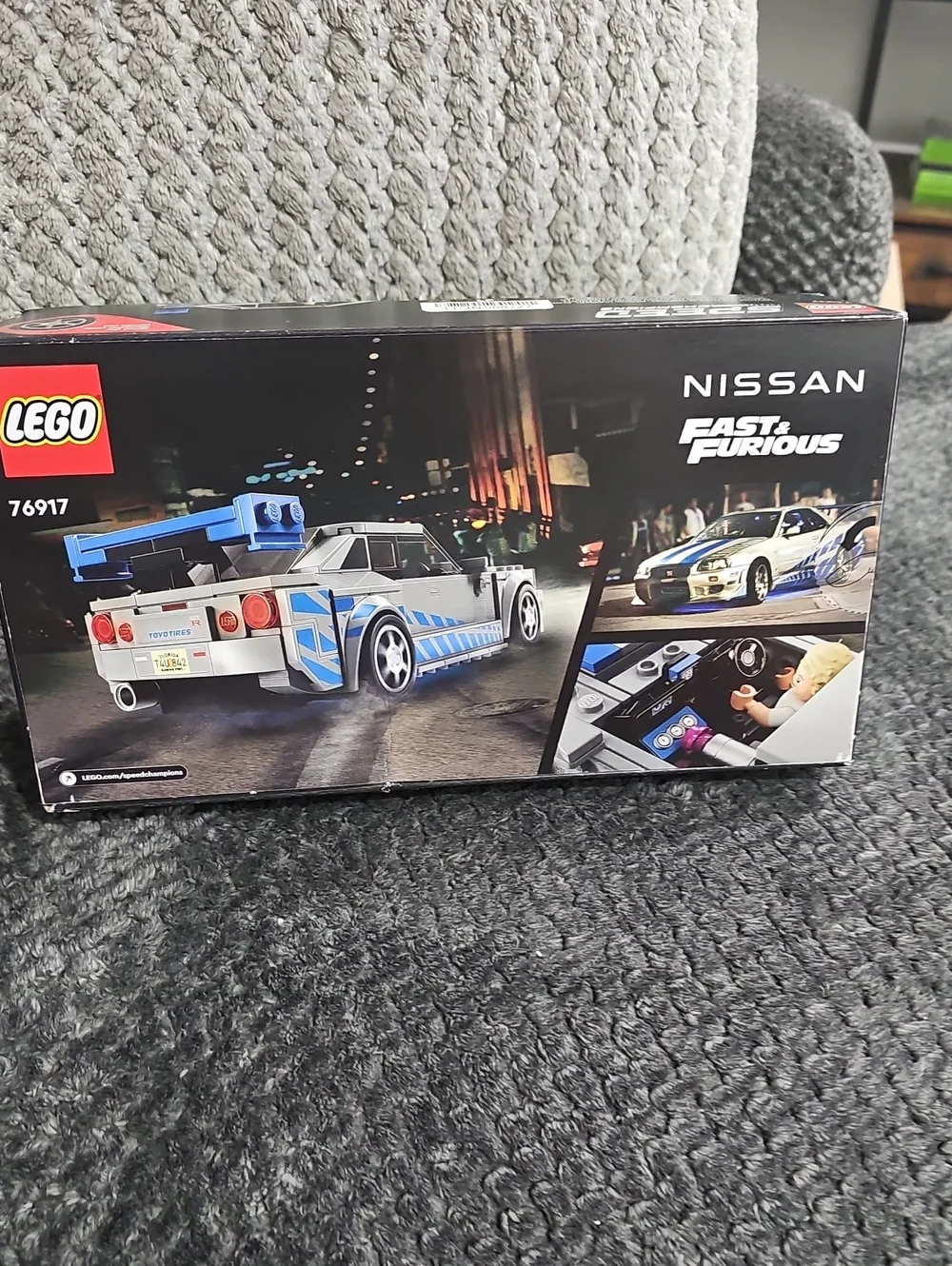 LEGO Nissan Fast & Furious R34 GT-R Toy Car - Blue & White